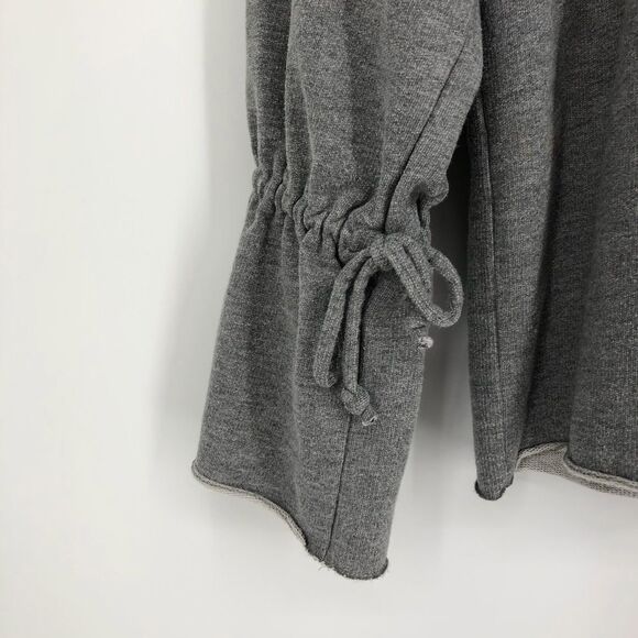 ZARA Tie Bell Sleeve French Terry LS Top - Picture 5 of 8